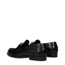 Versace Women's Leather Black Loafers