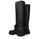 Burberry Femme's Bottes Cuir Noir