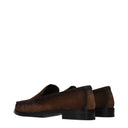 Prada Damens Loafer Wildleder Braun/Kakao