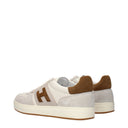 Hogan Men's Sneakers Leather Beige/Brown