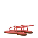 Christian Dior Women's Flip Flops Pink/Coral Leather