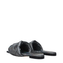 Bottega Veneta Lido Women's Sandals And Clogs Silver/Oyster Leather