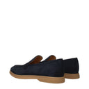 Eleven Men's Moccasins Suede Blue/Navy Blue