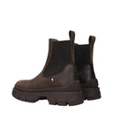 Moncler Hevea 첼시 부츠 남성 스웨이드 브라운/블랙