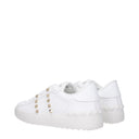 Valentino Garavani Rockstud Femmes Baskets Cuir Blanc
