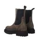 Brunello Cucinelli Women's Ankle Boots Suede Gray/Taupe