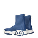 Jimmy Choo Landon Sock Boots Men Fabric Blue/Denim