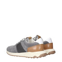 Tod's Men's Sneakers Suede Gray/Natural