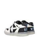 Off White Sneakers Men's Leather Black/White