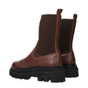 Eleventy Women's Boots Brown/Black Leather