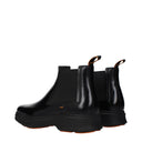 Santoni Men's Ankle Boots Leather Black