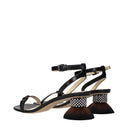 Loewe Women's Sandals Black Leather