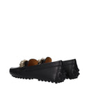 Tod's Women's Moccasins Black Leather