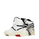 Saint Laurent Herrens Turnschuhe aus weißem Leder