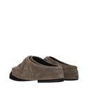 The Attico Slippers And Clogs Robin Women Suede Grey/Mole