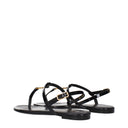 Saint Laurent Sandalias Cassandra Mujers Negro Charol