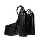 Versace Damens Sandalen aus schwarzem Leder