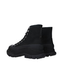Alexander Mcqueen Baskets Tread Slick Hommes Tissu Noir