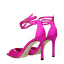 Jimmy Choo Alani Sandals Women Silk Fuchsia