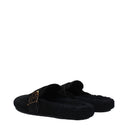 Tory Burch Mellow Mujers Zuecos y mules de ante negro