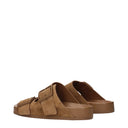 Balenciaga Sunday Sandals And Clogs Women's Brown Suede