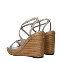 Jimmy Choo Zeppe Ayla Women's Gray/Taupe Leather