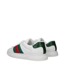 Męskie skórzane buty Gucci Ace w kolorze biało-zielonym
