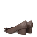 Salvatore Ferragamo Viva Donna Décolleté Gray/Cumin Leather
