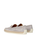 Tod's Women's Suede Gray Loafers