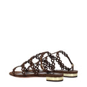 Sandały damskie Aquazzura Infinity Zamsz Brązowy/Espresso