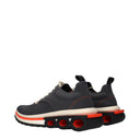 Salvatore Ferragamo Sneakers Nima Knit Men's Fabric Gray/Eggplant