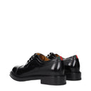 Gucci Derby Herrens Schwarzes Leder