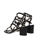 Valentino Garavani Rockstud Women's Sandals Black Leather