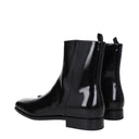Prada Hommes's Bottines En Cuir Noir