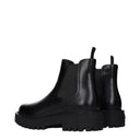 Prada Men's Ankle Boots Black Leather