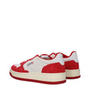 Autry Sneakers Heren Suede Rood/Lichtgrijs