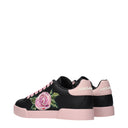 Dolce&Gabbana Sneakers Portofino Light Women Leather Black/Pink