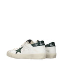 Golden Goose Superstar Men's Sneakers White/Green Leather