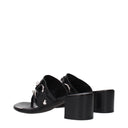 Balenciaga City Sandals Women Leather Black