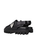 Alexander Mc Queen Men's Leather Black Sandals
