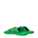 Bottega Veneta Men's Fabric Green/Grass Slippers And Clogs