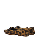 Paris Texas Indiana Moccasins Women Suede Brown/Leopard Print