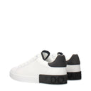 Dolce&Gabbana Portofino Men's Sneakers White/Black Leather