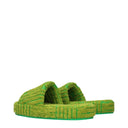 Bottega Veneta Women's Fabric Slippers And Clogs Green/Parakeet
