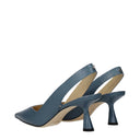 Jimmy Choo Liya Sandals Women Leather Blue/Blue Crepuscolo