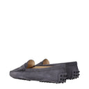 Zamszowe mokasyny damskie Tod's, szare/tar
