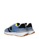 Philippe Model Sneakers Antibes Men's Fabric Blue/Fluorescent Yellow
