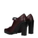 Max Mara Mary Donna braune Lederabsätze