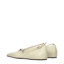 Jil Sander Ballerine Tripon Women Leather Beige/Chalk