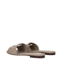 Dolce&Gabbana Slippers And Clogs Women Leather Gray/Mole
